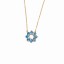 Κολιέ blue topaz K14
